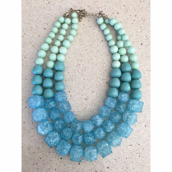 💎Three Toned Turquoise Statement Necklace💎 - Picture 1 of 1